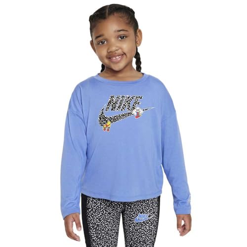 NIKE Knit Long Sleeve Top 5-6 Years Blue