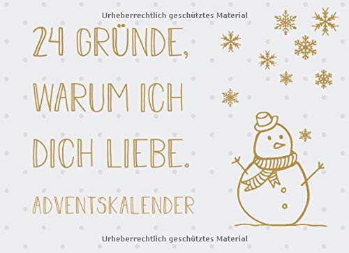 24 Gründe, warum ich dich liebe
