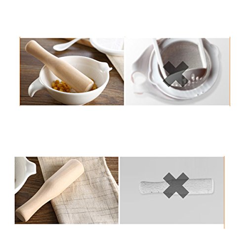 Bestonzon Wooden Muddler Cocktail Muddler Unvarnished Food Grinding Rod For Professional Bartender And Home Use, Mix And Smash Cocktail Ingredients - 14 X 3 X 3Cm #TOP3