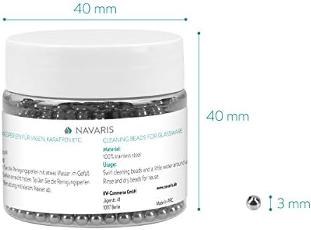 Decanter Cleaning Beads - Stainless Steel Cleaner Set 1000 pieces for Glass Wine Carafes