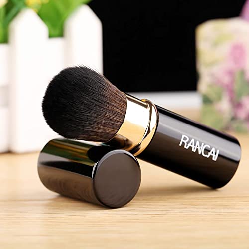 Pincel retrátil para blush, escova profissional, para viagens ou família, pincel de blush portátil p