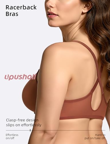 Upushall Women's Racerback Balconette Sexy Sheer Front Closure Plunge Bra — view 3