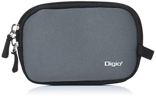 Digio デジタルカメラケース ハンドストラップ付 グレー DCC-047GY