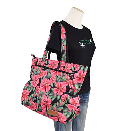 Image of CLOUDMUSIC Shoulder Tote Bag For Nurses Teachers Work Gym Travel Beach Women With Large Capacity Waterproof