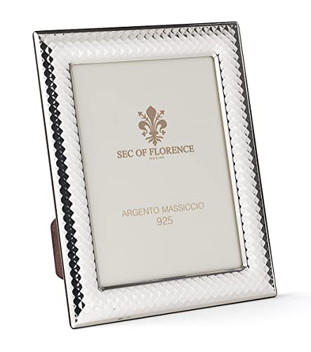 Sec Of Florence 10x15 Marco De Fotos De Plata De Ley 925 Maciza Con Parte Trasera De Madera Caoba 7219 10x15 Sec Of Florence 10x15 Marco De Fotos De Plata De Ley 925 Maciza Con Parte Trasera De Madera Caoba 7219 10x15