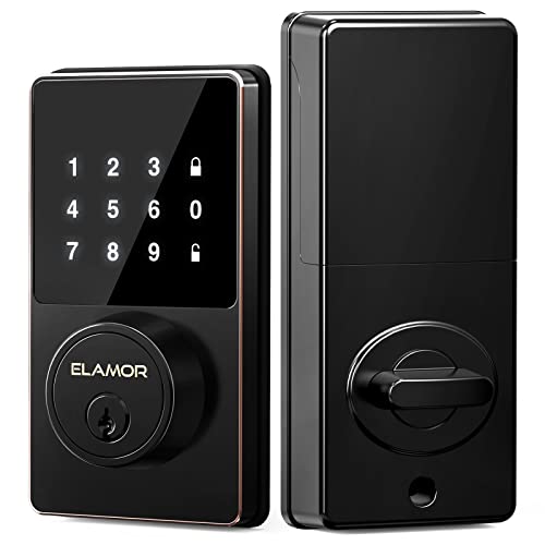 Keyless Entry Door Lock, Electronic Deadbolt Lock With Touchscreen Keypad, Smart Deadbolt, Easy To Install, 50 User Codes, Auto Lock, Safe Waterproof Smart Lock For Front Door, Home Use, Apartment #TOP1