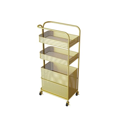 Chariot de Rangement Roulant et Panier à Linge Fin Mobiles pour Buanderie