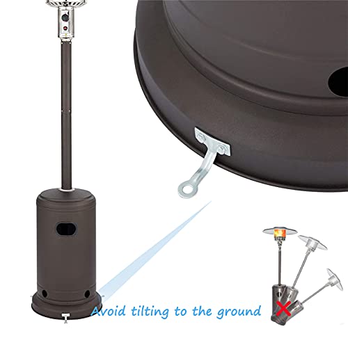 3PCS Patio Heater Base Fixed Foot- Universal Gas Heater Fixed Replace Accessories, Fixed on The Ground or Patio to Prevent Strong Wind from Blowing Down or Tilting for Garden Terrace Outdoors