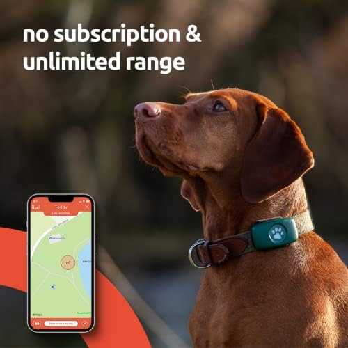 PitPat Dog GPS Tracker - No Subscription Required - Suitable for All Dogs And Fits All Collars - Smart Activity Tracker, Satellite Tracking With Unlimited Range - 100% Waterproof Pet Tracker