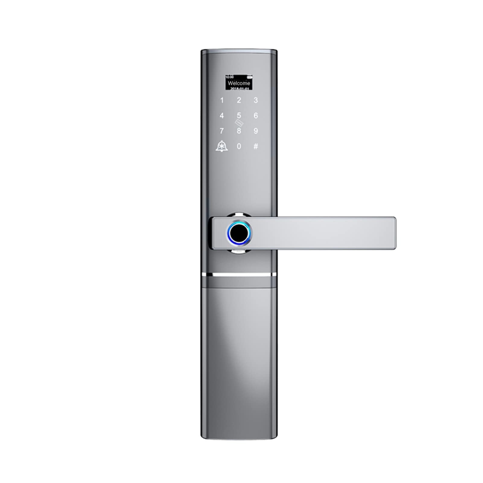 DRAUXI Fingerprint Door Lock, Waterproof Electronic Door Lock Intelligent Biometric Door Lock Smart Fingerprint Lock Home/Bedroom/Office
