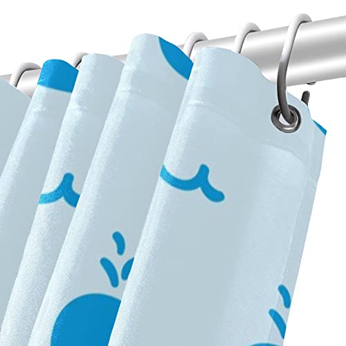 Rideau de douche Baleine Bleu de 183 cm pour créer une ambiance marine relaxante - 6