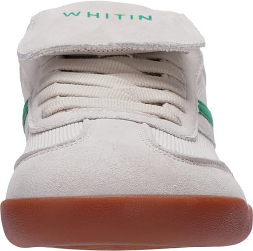 Image of WHITIN Wide Toe Box Barefoot Shoes for Women + Fashion Tennis Sneakers + Trendy Fold-Over Tongue