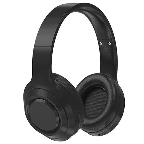 WGO Bluetooth Headphones Over Ear,Bluetooth 5.3 Noise Cancelling Headphones,Foldable Hi-Fi Stereo Bass Headsets,Soft Memory Protein Earmuffs,20 Hrs Playtime,Built-in Mic＆Wired Mode for Phone/PC
