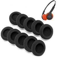 5 Pairs Foam Ear Pads Cushion Compatible with JLAB Rewind, Rewind 2 Wireless Headphones etc, 4-5mm Thickness High Density Foam Cushion Earpads