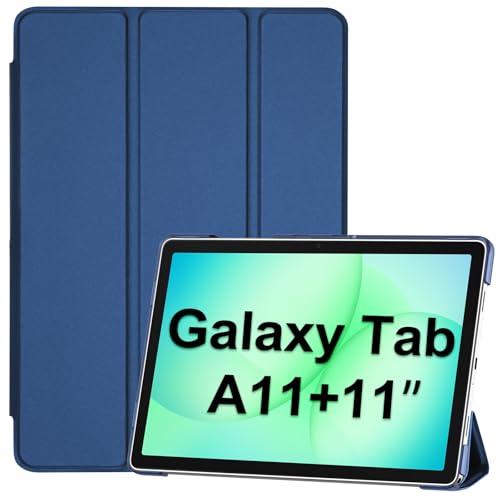 ProCase Funda para Samsung Galaxy Tab A11+ Plus 2025 11 Pulgadas/Galaxy Tab A9+ Plus 2023, Carcasa Delgada con Soporte, Cubierta Trifold con Activación y Suspensión Automática - Azul Marino