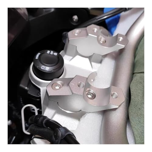 Abrazadera manillar F850GS para mejorar la postura y el confort en viajes largos de moto 7