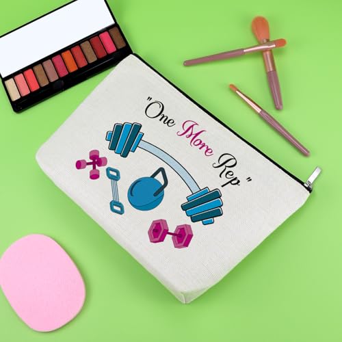 Workout Gifts for Women Makeup Bag Bodybuilding Gifts for Fitness Lovers Gym Lover Athletic Coach Weightlifting Trainer Cosmetic Bag Christmas Birthday Present for Sister Friend Female Travel Pouch - Image 4