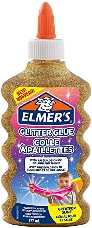 Elmer's PVA Glitter Glue | Pink | 177 mL | Washable and Kid Friendly | Great for Making Slime and Crafting