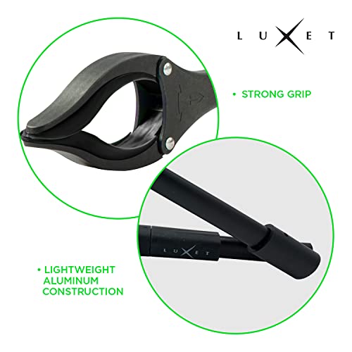 Grabber Reacher Tool 19\" Aluminum Magnetic Claw, Rotating Reacher Grabber Pickup Tool, Foldable Gripper Grabbers for Elderly Grab it Reaching Tool, Trash Grabbers and Pickers, Black, by Luxet 2-Pack - Thumbnail 5