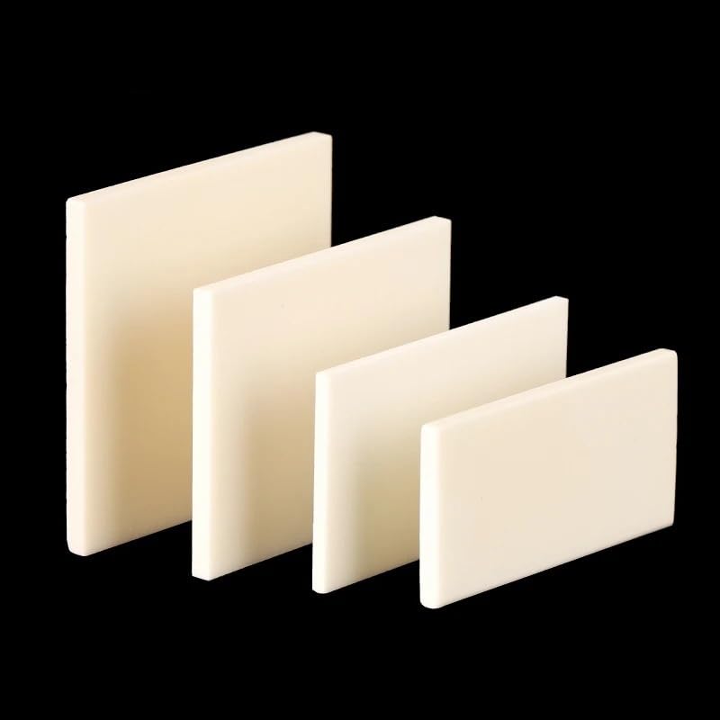 Placa de alúmina 99% resistente a altas temperaturas 1750℃ 75x75x4mm para laboratorio análisis y fusión