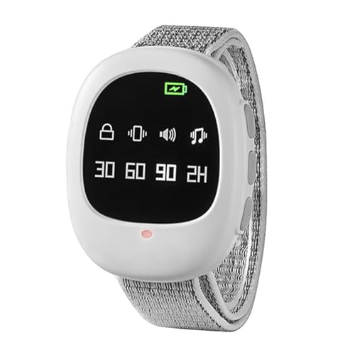 Laroal Allarme per bagnare il letto senza fili, allarme per pipì, orologio per l'addestramento al vasino, per anziani, adulti, giovani, allarme per bagnare il letto ricaricabile con timer