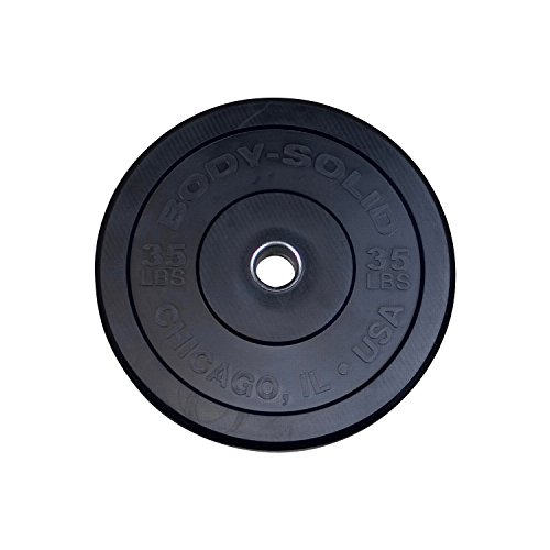 Body-Solid Chicago Extreme Bumper Plate - Rubber Weight Plates, Olympic Bumper Plates, Barbell Plates, Bumper Weights
