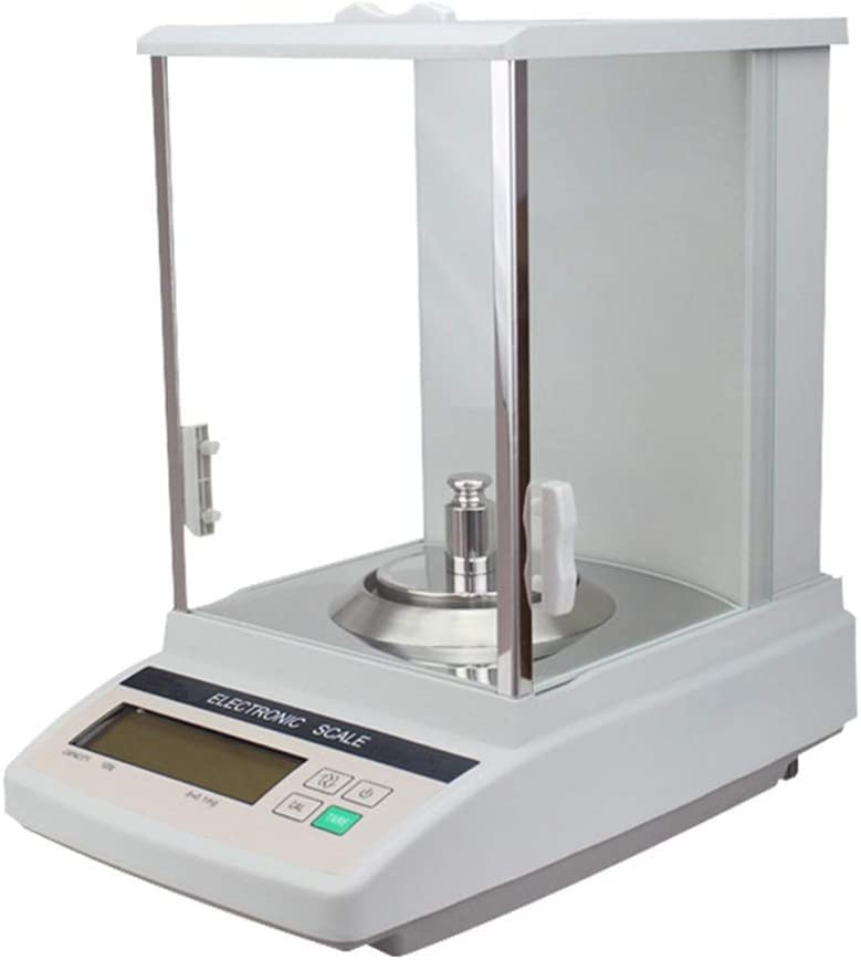 Balanza Electrónica Digital De Precisión Científica con Capacidad De Pesaje De 0,0001 G, Balanza Analítica De Laboratorio con Pantalla LCD Y Protección contra E(120 G/0,1 MG)