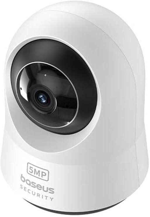 Baseus Security P1 Pro İç Mekan 3K Wi-Fi Kamerası – Yapay Zeka Algılama, 360° Dönebilme, Gece Görüşü, 256GB’a Kadar MicroSD Kart Desteği ve Sesli Asistan Uyumluluğu,Dijital Zoom – Beyaz