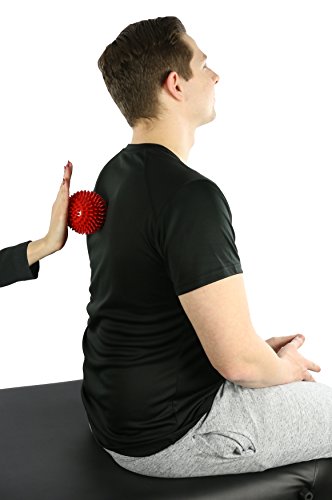 CanDo Massageball, Igelball, Noppenball, Durchmesser 9 cm, rot, 1 Stück – Ansicht 2