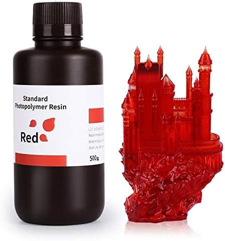 ELEGOO Standard LCD UV-Curing Photopolymer 405nm Rapid Resin for LCD 3D Printers 1000g Resin Grey