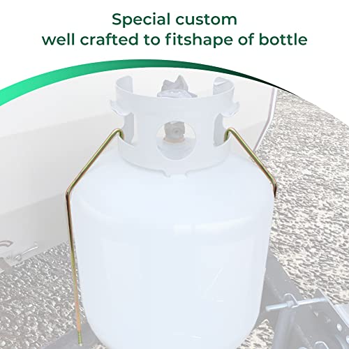AUTOVIC Camper RV Propane Tank 20Lbs Hold Down Bracket Holder Tank Hook Kit for RV Trailer Coleman Fleetwood Pop Up