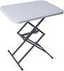 Standing Desk, Tabletop, Elevating Desk, Small, Lightweight, Adjustable Height, Folding Storage, No Assembly Required, Elevation Type White, Pen Slot Included