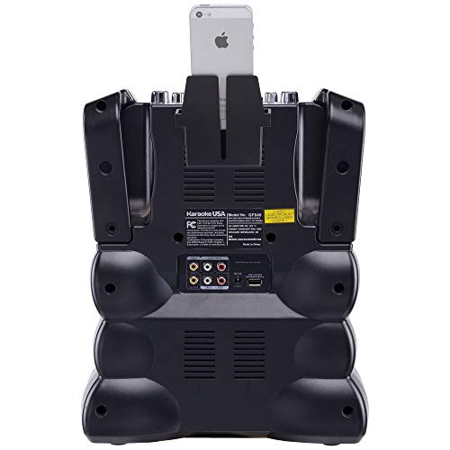 Karaoke Usa Gf845 Complete Karaoke System With 2 Microphones, Remote Control, 7” Color Display, Led Lights - Works With Dvd, Bluetooth, Cd, Mp3 And All Devices #TOP1