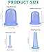 Anti Cellulite Vacuum Cup Cupping Therapy Sets Silicone Cupping Facial and Body Massage 4Pcs Cups (Blue Color)