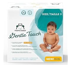 鶹 Brand - Mama Bear Gentle Touch Diapers, Size 3, 168 Count (4 packs of 42)