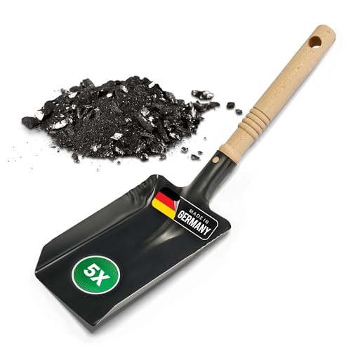 Pelle à charbon, cuillère à charbon, pelle à cendres, pelle à charbon, pelle à cendres, pelle à four (5, pelle à charbon, noire)