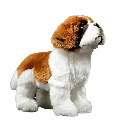 FRANKIEZHOU Saint Bernard Dog Stuffed Animal-Brown 10.24',Puppy Plush Toy, Dog Stuffed Animal,Soft...