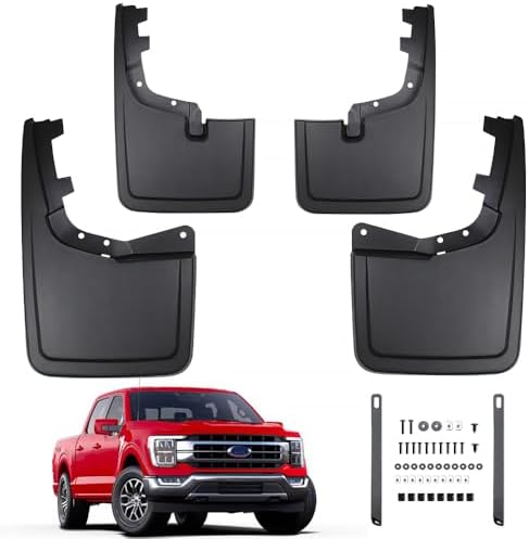 PELEUS Mud Flaps for Ford F150 2021-2026 Accessories, No Drill Sp...