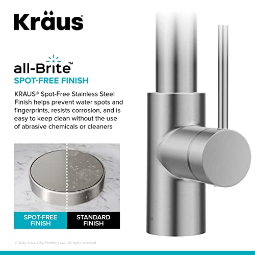 KRAUS Oletto 2-in-1 Commercial Style Pull-Down Single Handle Water Filter Kitchen Faucet for Reverse Osmosis or Water Filtration System in Spot-Free Stainless Steel, KFF-2631SFS by Kraus - Image 7