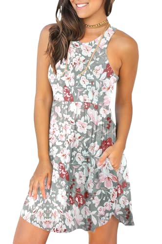 Image of HiMONE Vacation Dresses for Women 2025 Summer Dress Women's Casual Sundresses Casual Beach Petite Sun Dress XS-2XL
