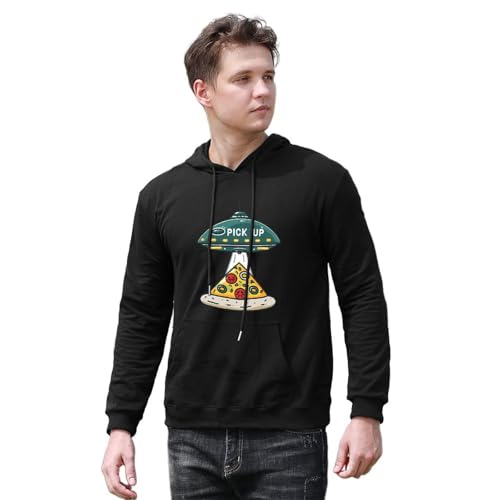 Pizza Pick Up Unisex Casual Hoodies Long Sleeve Lightweight Pullover Tops Loose Sweatshirt with Pocket4