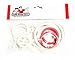 Game Room Guys Bally Odds and Evens Pinball White Rubber Ring Kit