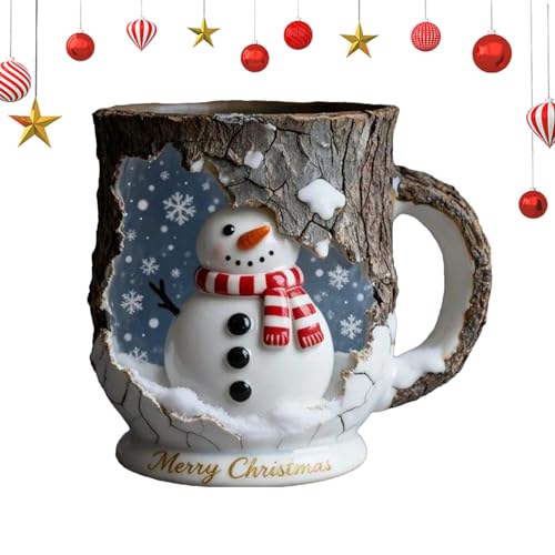 Tazas de café de Navidad y tazas de beber de viaje multifuncionales con diseño Papá Noel 8