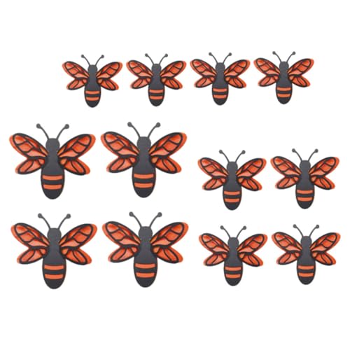 Calcomanías de pared abejas 3D multi color 12 unidades