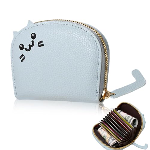 LACHT Gatti Portafoglio Da Donna Piccolo, Mini Portafoglio In Pelle