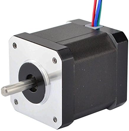 STEPPERONLINE Nema 17 Bipolar Stepper 0.9deg(400 steps/rev) 1.68A 44Ncm(62.3oz.in) Motor