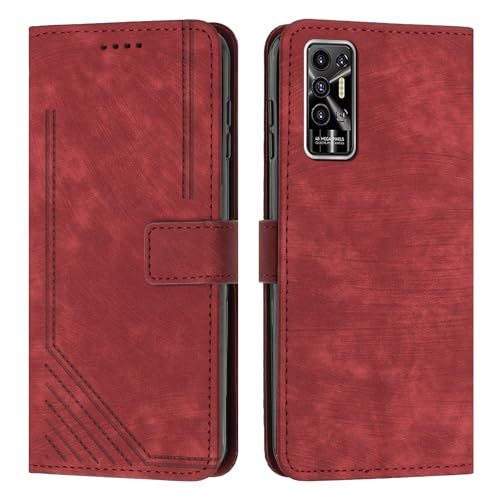 Étui de téléphone compatible avec Tecno Pova 2 en finition portefeuille chic
