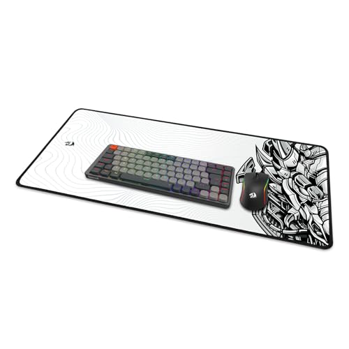 Mousepad Gamer Redragon Flick XL Special Edition Cypher Branco e Preto 400x900mm P032A