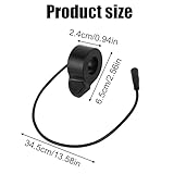 BTFO Thumb Throttle for Super 73 S2/S1/ZX/RX Adventure Series, 3-Pin Waterproof Plug Replacement Accelerator for 22-23mm Diameter E-Bikes & Scooters Round Handlebar Control (Black) - Image 2