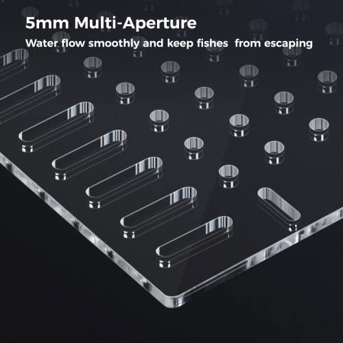 Gekmor Fish Tank Divider, 10 Gallon Aquarium Divider With Suction Cups, Aquarium Accessories Diy Designed Clear Easy To Bent Cut And Assemble For Fish Tank Aquarium, 11" X 11.8" #TOP3